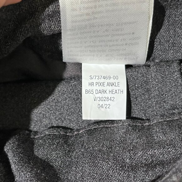 Old Navy Pixie High Rise Pants Heather Grey / Gray 10 Smooth Pockets - Picture 8 of 8